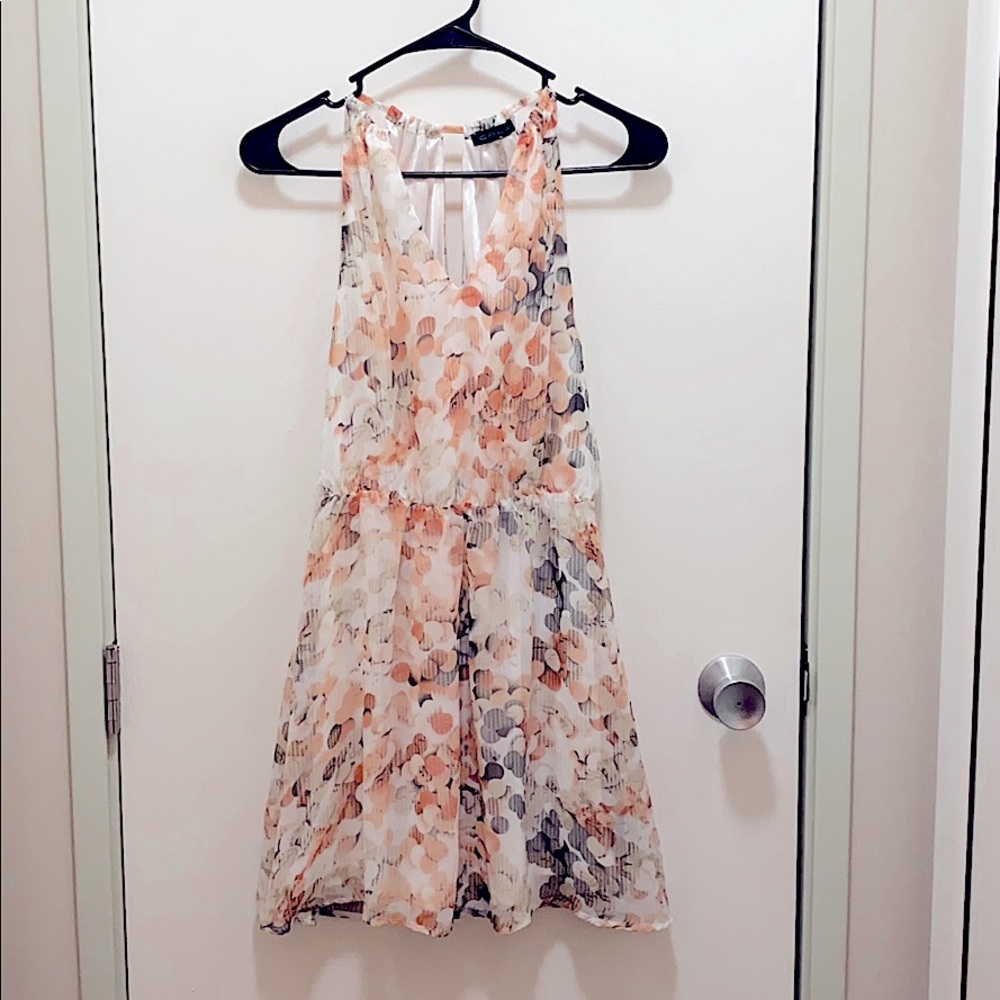 Peachy Spotted Dress